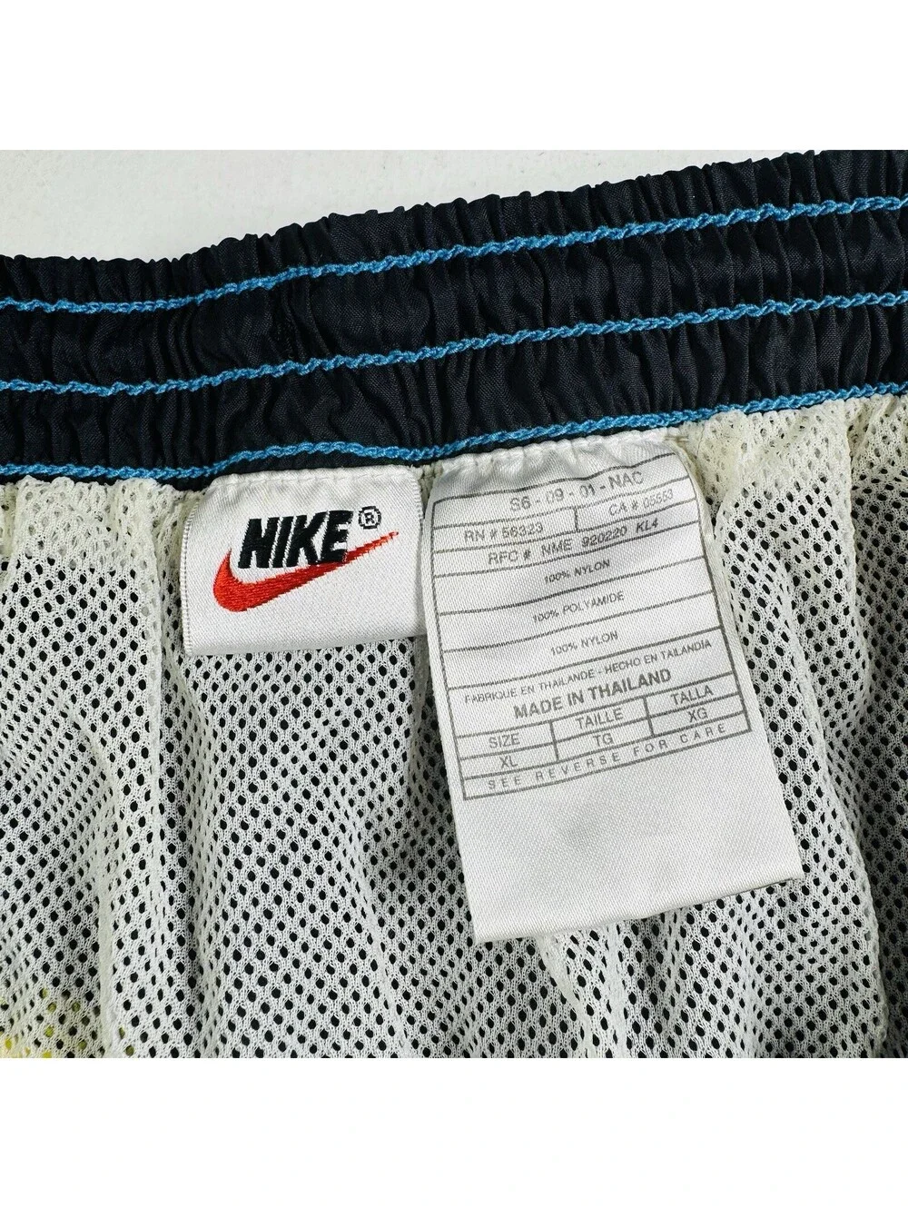 Nike Vintage Swimming Trunks Blue Big Swoosh Men’s Size XL